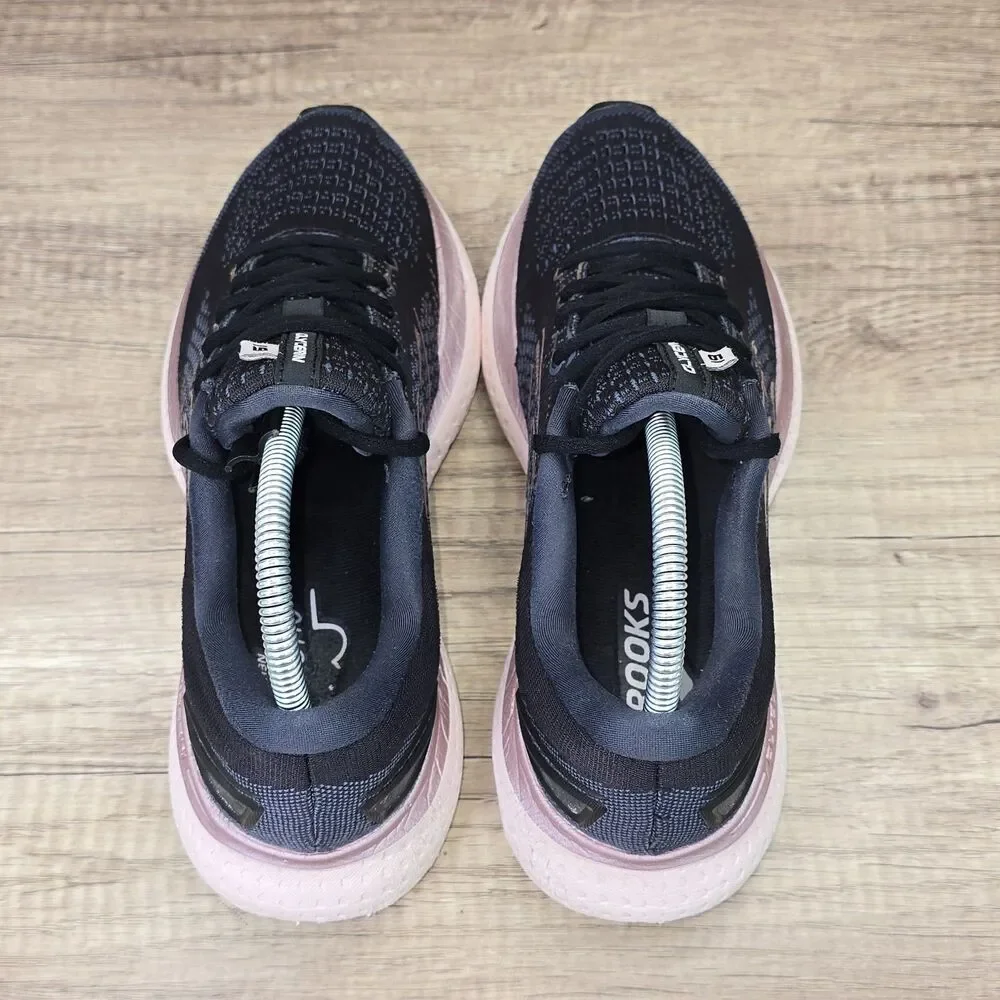 Brooks Glycerin 19 Women's Size 9.5 B Black Pink Running Shoes (1203431B074)
